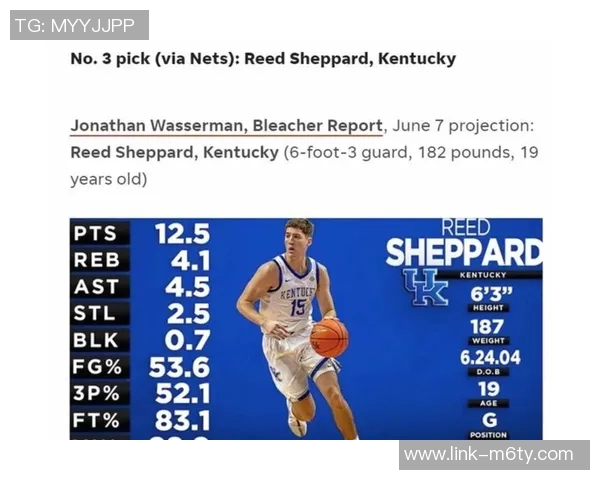 名嘴重排24年选秀前三名卡斯尔萨尔谢泼德成全明星潜力巨大